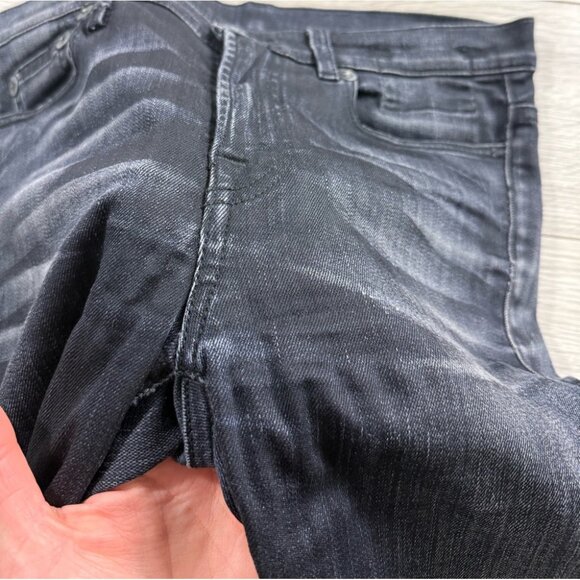 R13 Slouch Skinny Black Denim Jeans - Picture 10 of 16